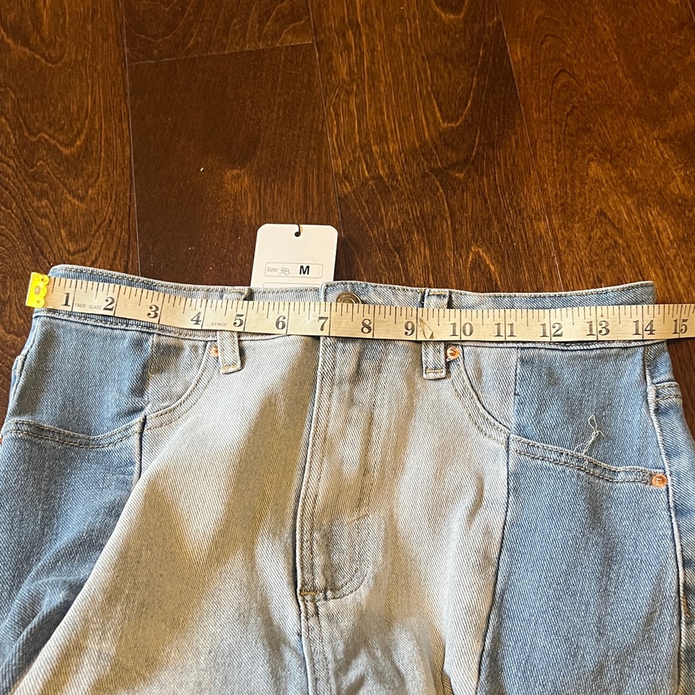 Two-Tone Denim Skirt - Picture 5 of 8